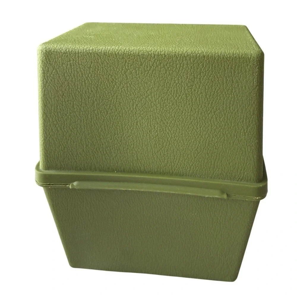 Vintage 1972 Marjon Promotions Sohio Dinner Is Served Recipe Box Green 118 Cards